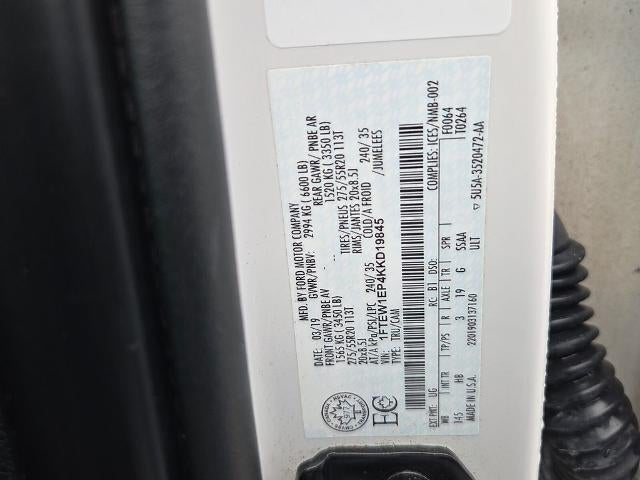 2019 Ford F-150 XL 4WD SuperCrew 5.5' Box