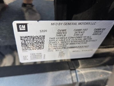 2021 Chevrolet Tahoe 4WD Z71