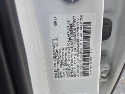 2021 Honda Accord Sedan Sport 1.5T CVT