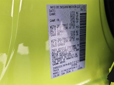 2026 Nissan Frontier Crew Cab PRO-X®