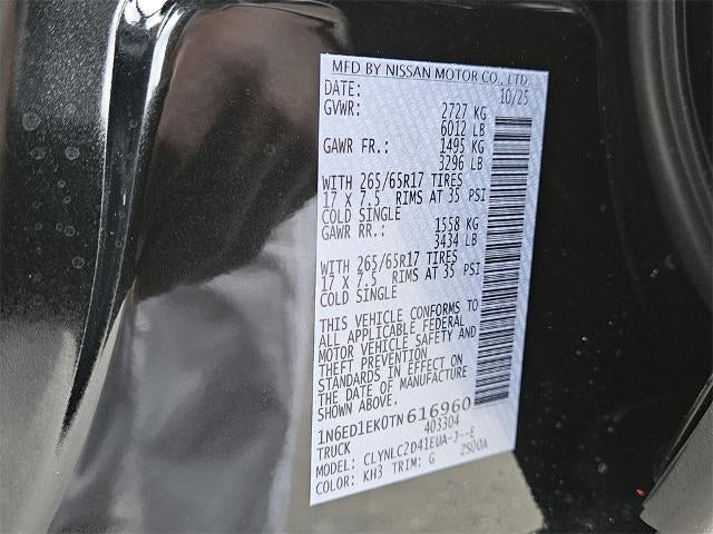 2026 Nissan Frontier Crew Cab SV