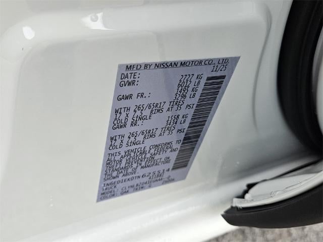 2026 Nissan Frontier Crew Cab SV