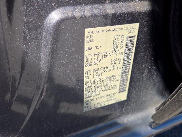 2022 Nissan Frontier Crew Cab S