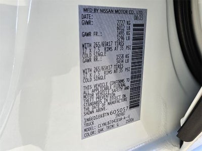 2026 Nissan Frontier Crew Cab SV