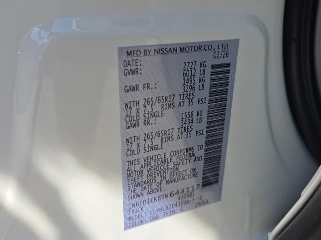 2026 Nissan Frontier Crew Cab SV