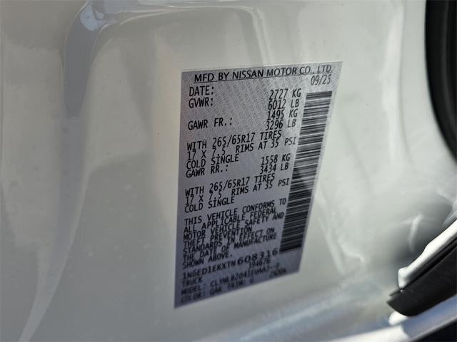 2026 Nissan Frontier Crew Cab SV