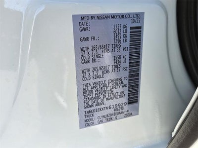 2026 Nissan Frontier Crew Cab SV