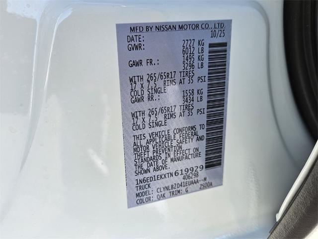 2026 Nissan Frontier Crew Cab SV