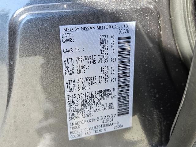 2026 Nissan Frontier Crew Cab SV Long Bed