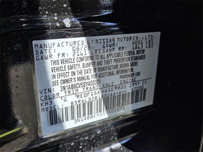 2025 Nissan Sentra SV