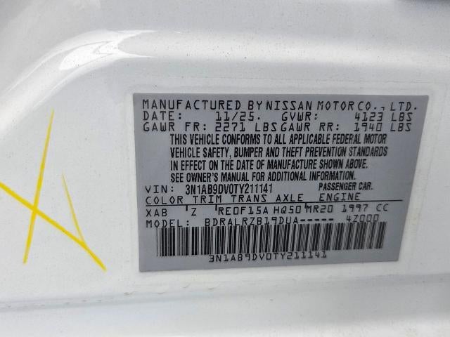 2026 Nissan Sentra SR