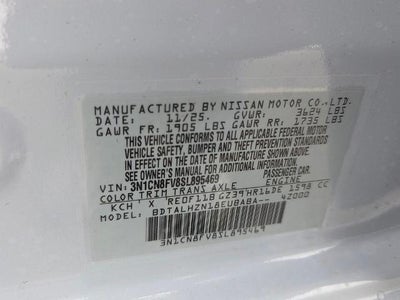 2025 Nissan Versa SR