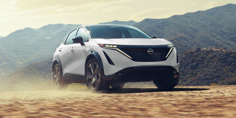 2025 Nissan Ariya on the road