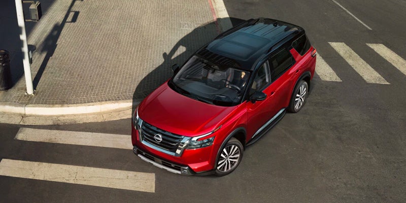 2025 Nissan Pathfinder drone view